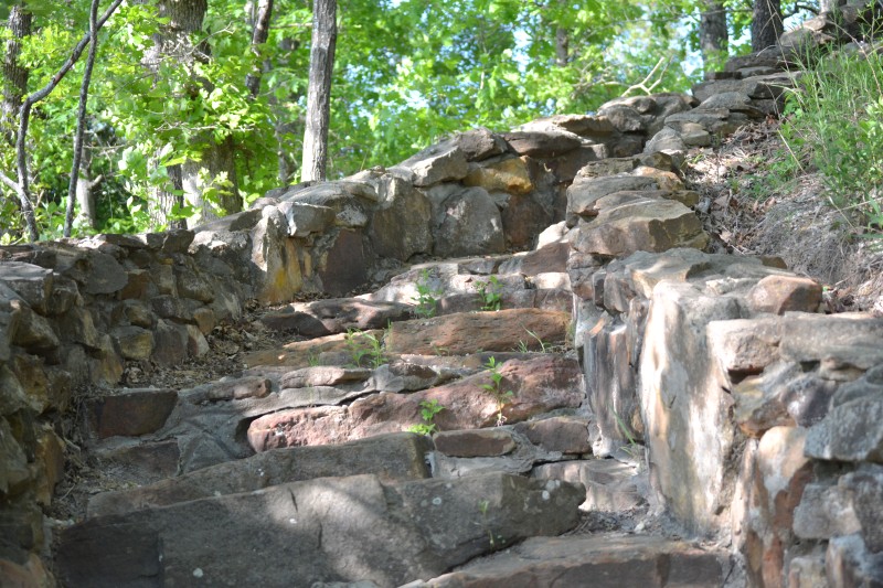 Steps to the Scenic Osage River Lookout